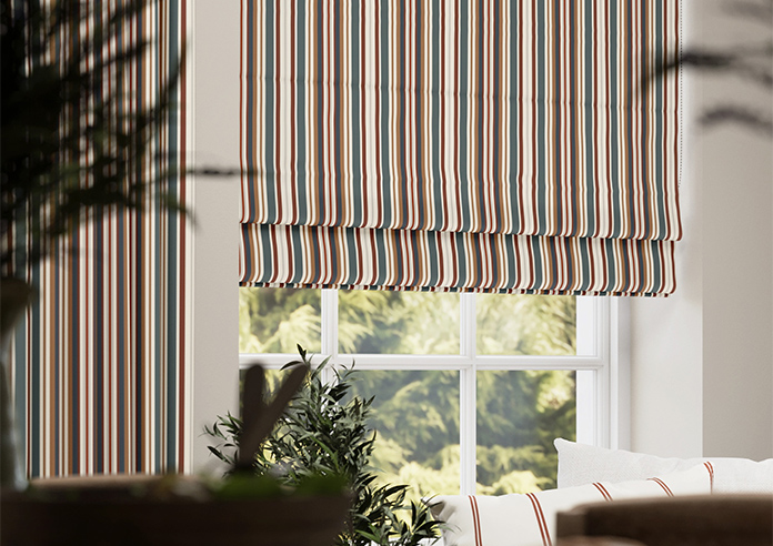 The British Stripe Co. Elizabeth, Teignbridge No.1 - Roman Blind - Image 5